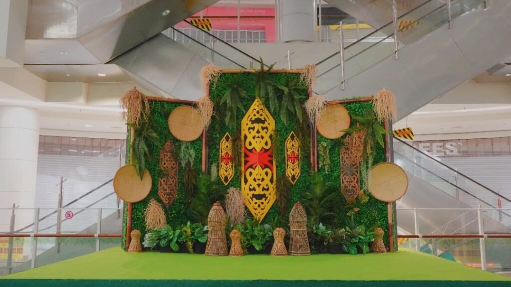 Gawai AEON Kuching Stage decoration